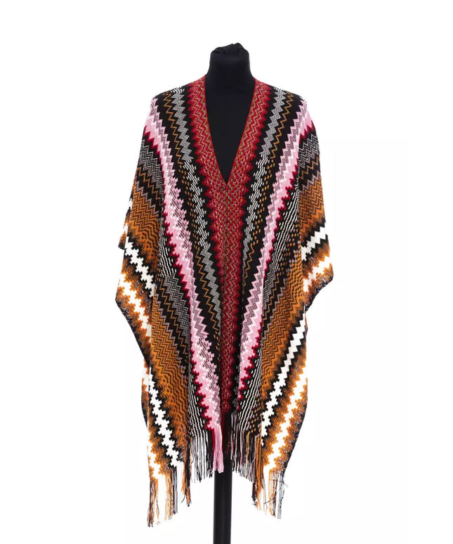 Missoni Multicolor Wool Women Poncho