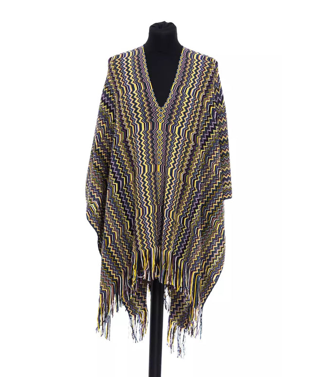 Missoni Multicolor Wool Women Poncho