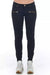 Frankie Morello Black Cotton Women's Jeans