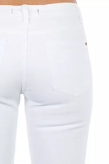 Frankie Morello White Cotton Women's Jeans