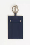 Trussardi Blue Leather Men Badge Holder
