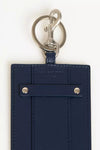 Trussardi Blue Leather Men Badge Holder