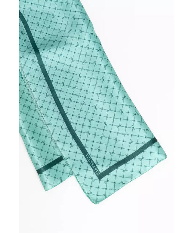 Trussardi Light Blue Silk Women Scarf