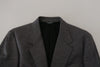 جاكيت بليزر رمادي من الصوف المرن بقصّة Slim Fit من Dolce &amp; Gabbana