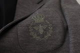 Dolce & Gabbana Gray Wool Stretch Slim Fit Jacket Blazer