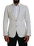 جاكيت بليزر من الكتان الأبيض بقصّة Slim Fit من Dolce &amp; Gabbana