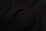 Dolce & Gabbana Black Wool Crown Slim Fit Jacket Blazer