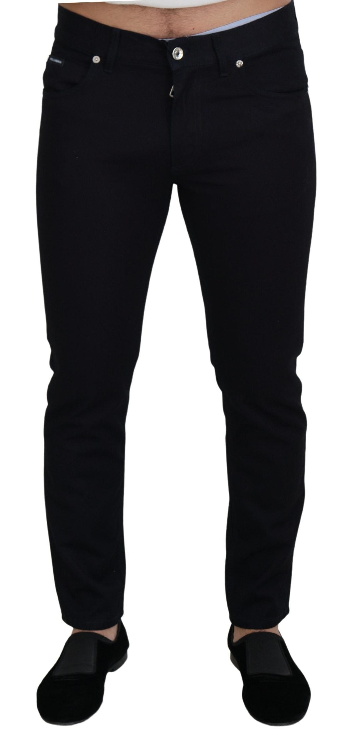 Dolce & Gabbana Black Cotton Skinny Casual Denim Jeans
