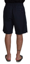 Dolce & Gabbana Blue Bermuda Mid Waist Casual Shorts