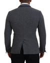 جاكيت بليزر رمادي من الصوف بقصّة Slim Fit من Dolce &amp; Gabbana