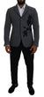 جاكيت بليزر رمادي من الصوف بقصّة Slim Fit من Dolce &amp; Gabbana