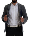 جاكيت بليزر رمادي من الصوف بقصّة Slim Fit من Dolce &amp; Gabbana