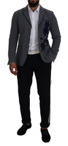 جاكيت بليزر رمادي من الصوف بقصّة Slim Fit من Dolce &amp; Gabbana