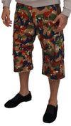 Dolce & Gabbana Multicolor Cotton Camouflaged Cargo Shorts