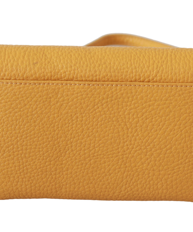 Patrizia Pepe Yellow Logo Leather Shoulder Strap Sling Bag