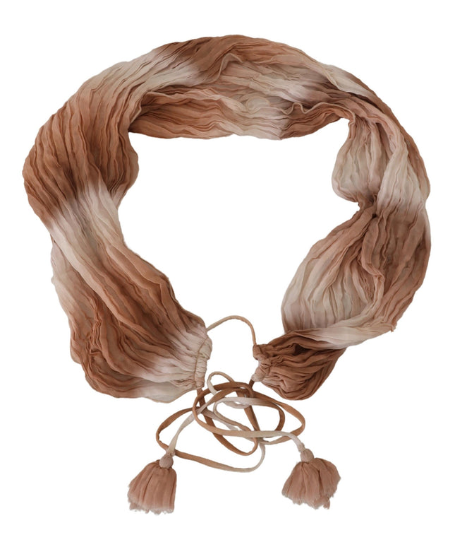 Ermanno Scervino Multicolor Silk Wrap Shawl Foulard Scarf