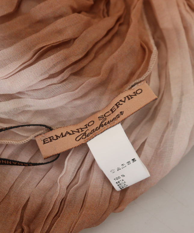 Ermanno Scervino Multicolor Silk Wrap Shawl Foulard Scarf