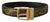 Dolce & Gabbana Black Two-toned Leather Gold Engraved Buckle Belt