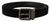 Dolce & Gabbana Black Velvet Silver Tone Logo Metal Buckle Belt