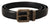 Dolce & Gabbana Black Calf Leather Brushed Brass Box Buckle Belt
