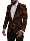 Dolce & Gabbana Multicolor Floral Single Breasted Martini Blazer
