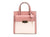 Michael Kors Cece Small Pink PVC North South Flap Tote Crossbody Bag Purse