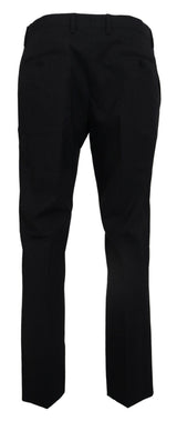 Dolce & Gabbana Gray Wool Stretch Dress Formal Slim Fit Pant