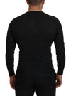 Dolce & Gabbana Gray Cashmere V-neck Gold Heart Sweater