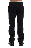 GF Ferre Blue Cotton Stretch Chinos Pants