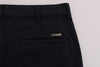 GF Ferre Blue Cotton Stretch Chinos Pants