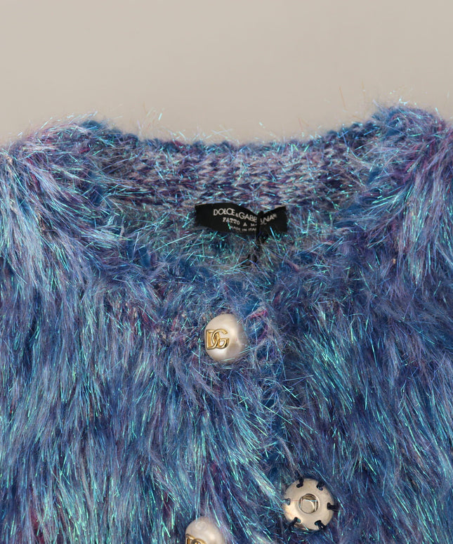 Dolce & Gabbana Multicolor Polyester Fringes Coat Jacket