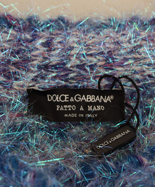 Dolce & Gabbana Multicolor Polyester Fringes Coat Jacket