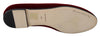 Dolce & Gabbana Bordeaux Velvet Slip-On Loafers Flats Shoes