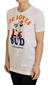 Dolce & Gabbana White Cotton DG Loves SUDT-shirt