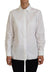 Dolce & Gabbana White Cotton Collared Long Sleeves Formal Top