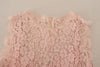Dolce & Gabbana Pink Floral Lace Sleeveless Tank Blouse Top