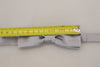 Dolce & Gabbana Gray Silk Adjustable Men Neck Papillon Bow Tie