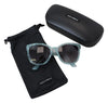 Dolce & Gabbana Blue DG4190 Lace Crystal Acetate Butterfly Sunglasses