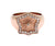 Nialaya Pink Gold 925 Silver Authentic Clear Ring