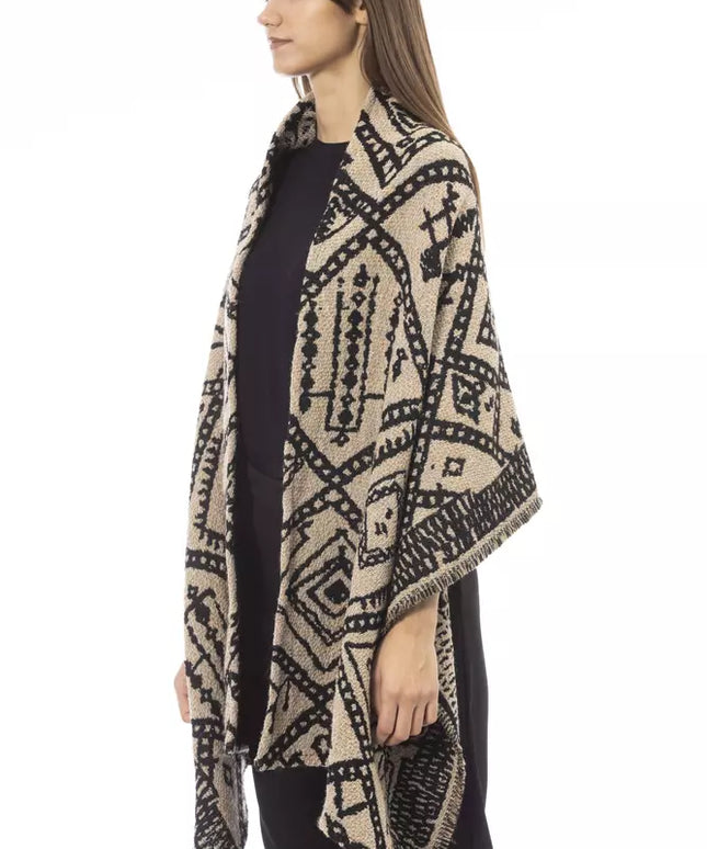 Alpha Studio Brown Wool Women Scarf