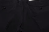 Dolce & Gabbana Black Dress Wool Silk Trouser Pants