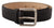 Dolce & Gabbana Black Calf Leather Brown Backend Metal Buckle Belt