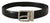 Dolce & Gabbana Black Calf Leather Logo Engraved Metal Buckle Belt