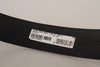 Dolce & Gabbana Black Patent Leather Logo Engraved Buckle Belt