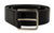 Dolce & Gabbana Black Calf Leather Logo Engraved Metal Buckle Belt