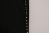 Costume National Black Embellished Mid Waist Skinny Denim Jeans