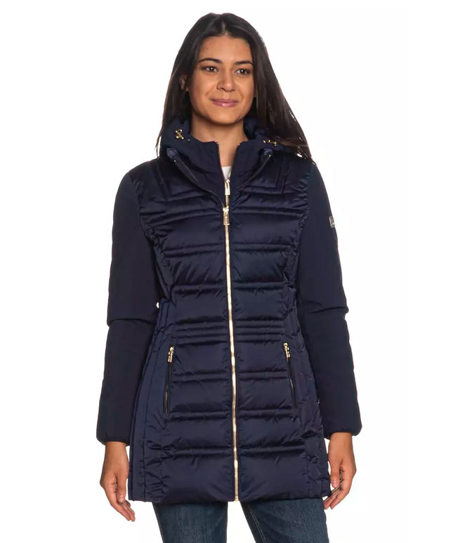 Yes Zee Blue Polyester Women Jacket