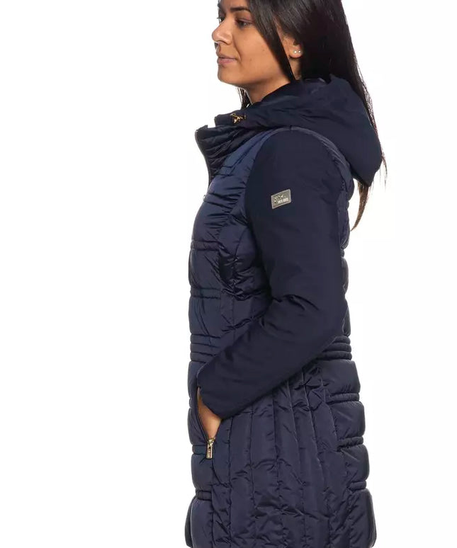Yes Zee Blue Polyester Women Jacket