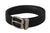 Dolce & Gabbana Black Calf Leather Silver Logo Metal Buckle Belt