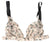 Costume National Beige Floral Underwear Bikini Bra